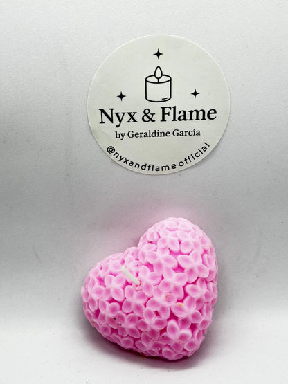 Corazon con flores chico