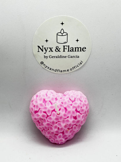 Corazon con flores chico